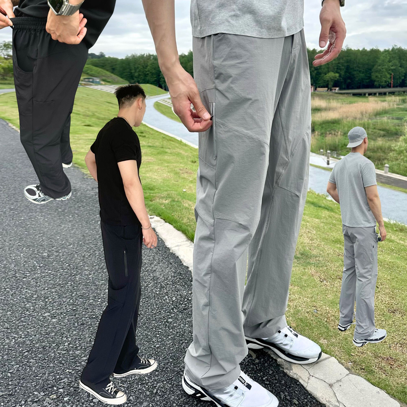 「Thin and Comfortable Corning Pants」 1.9m Extra-Long for Tall People, Elastic Waistband, Lightweight, Quick-Drying, Stretchy, Wrinkle-Resistant, Casual