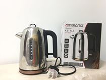 Export UK silent 18-10 stainless steel electric kettle household UK imported temperature control 304 steel kettle