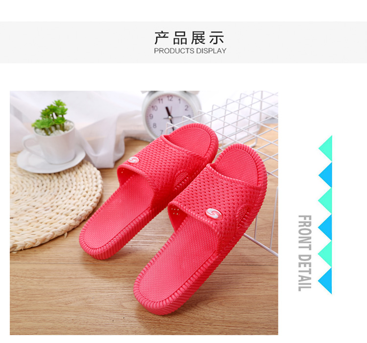 Shun Hang couple phòng tắm nhà tắm dép và dép mùa hè nam và nữ trong nhà và ngoài trời nhựa mềm dưới nhà mùa hè trượt - Trang chủ dép ở nhà