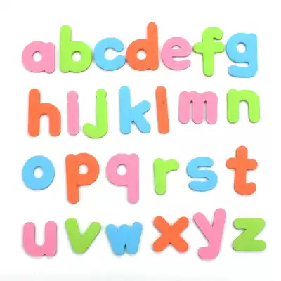 Magnetic letter stickers Uppercase and lowercase letters English magnetic stickers Children's early education letters Refrigerator stickers Whiteboard magnetic stickers