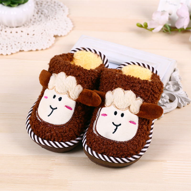 Chaussons enfants en suède pour hiver - semelle caoutchouc - Ref 1003755 Image 9