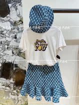SANDRO smiley face letter print round neck cotton short sleeve T-shirt 21 Spring Summer female SFPTS00778