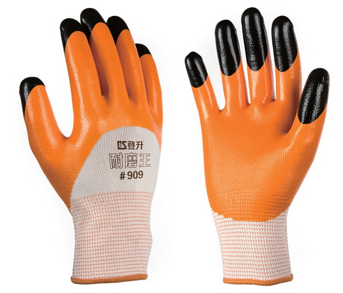   Ascending Gloves s.909 Wear-resistant Wang Dingqing Gloves Fingers Strengthen Wear-resistant Labor Protection Gloves