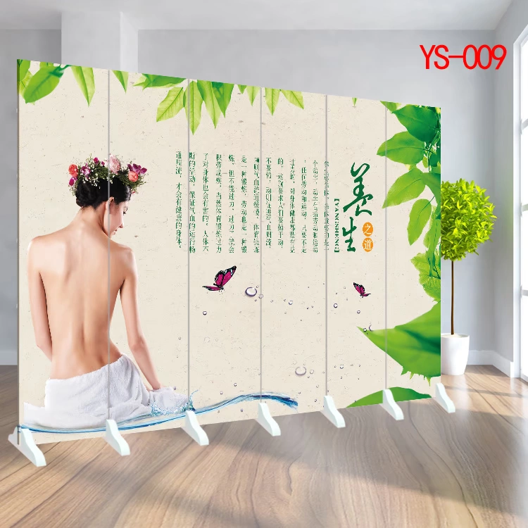 Mới đặc biệt cung cấp hai mặt gấp di động hiên đẹp cơ thể moxib Fir massage kinh tuyến TCM phân vùng màn hình sức khỏe - Màn hình / Cửa sổ vach trang tri