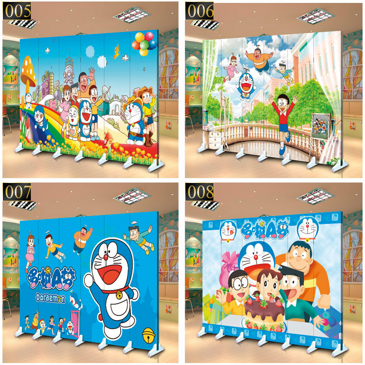 Đặc biệt cung cấp màn hình phân vùng phim hoạt hình phòng trẻ em mẫu giáo lớp học tường công viên giải trí trẻ em lớp đào tạo màn hình gấp - Màn hình / Cửa sổ vách gỗ cầu thang