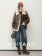Meiyang Wild Chestnut Fur Coat Amber Time! Faux Fur Polar Fleece [Wide]