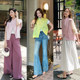 MEIYANG Peach Blossom Stuffed Vest Mint Mambo Chinese Dark Pattern Jacquard Satin Disk Button A-Line Sleeveless Top