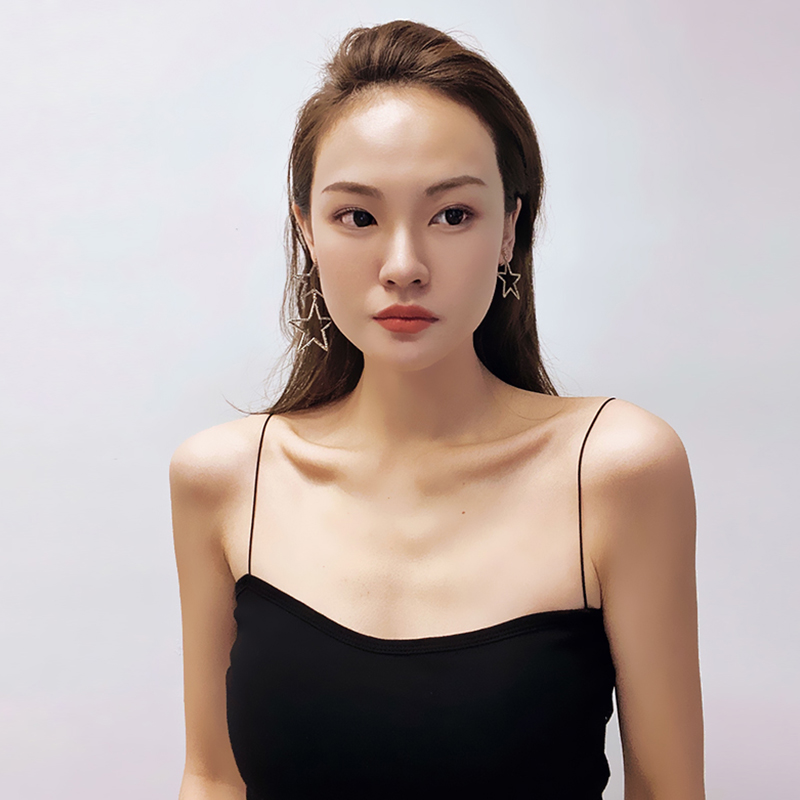 MEIYANG MEIYANG clavicle fine vest can be worn outside with chest pad thin belt bottom with bandeau black sling