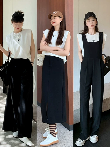 Жилет без рукавов, футболка для отдыха, оверсайз