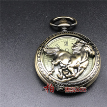 Antique pocket watch double-open mens mechanical clock antique miscellaneous ancient mechanical watch craft ornaments old copper watch new product