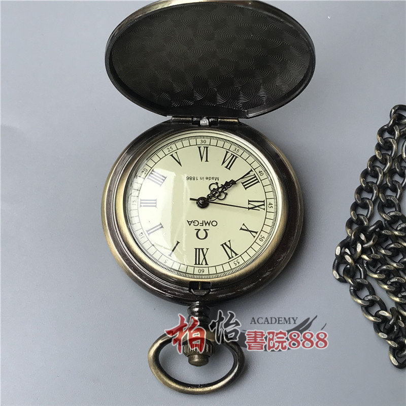 Antique pocket watch men's mechanical clock miscellaneous Republic of China mechanical watch craft ornaments hot selling Chinese old copper watch