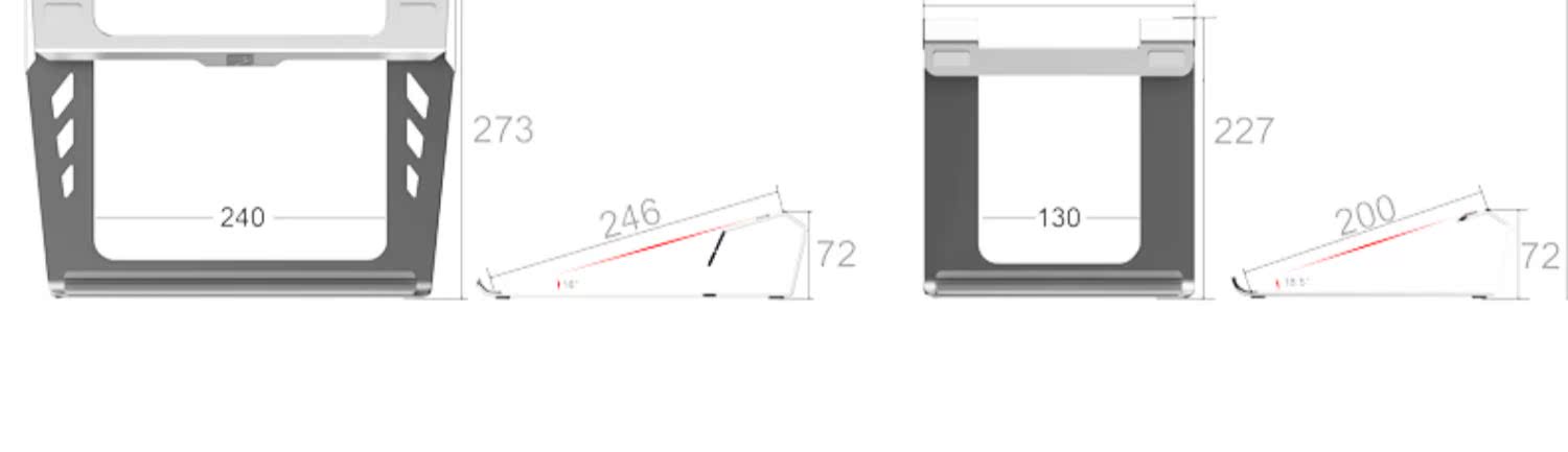 Mai Benben Purple lúa mì khung làm mát máy tính xách tay Khung xương cổ tử cung tăng macbook khung nhôm - Phụ kiện máy tính xách tay túi xách máy tính