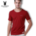 Playboy quần áo mens mùa hè cổ chữ V 2020 bông mới t-shirt vòng cổ xu hướng nửa tay áo ngắn tay phiên bản Hàn Quốc 