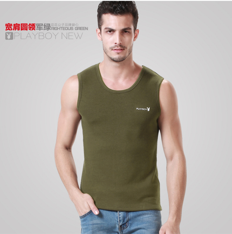 Débardeur homme Woolen gilet PLAYBOY en coton pour hiver - Ref 1590898 Image 33