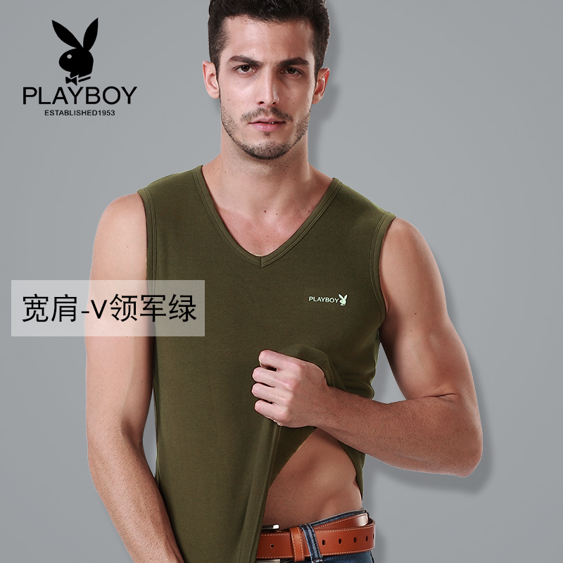 Playboy mens ấm vest nam trúng mùa đông áo sơ mi mùa thu đáy cộng với nhung dày lót đánh dấu đầu bông chặt chẽ.