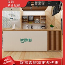 Milk tea shop coffee shop fast food restaurant convenience store cashier counter food shop net red bar creative simple front desk reception desk