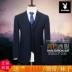 Bộ đồ vest Playboy nam 3 mảnh phù hợp với Slim kinh doanh chuyên nghiệp phù hợp với phù hợp nhất người đàn ông chú rể váy cưới Suit phù hợp