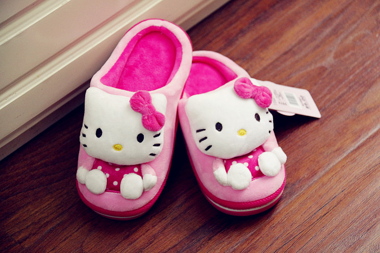 Chaussons enfants en autre HELLO KITTY pour hiver - semelle autre - Ref 986465 Image 18