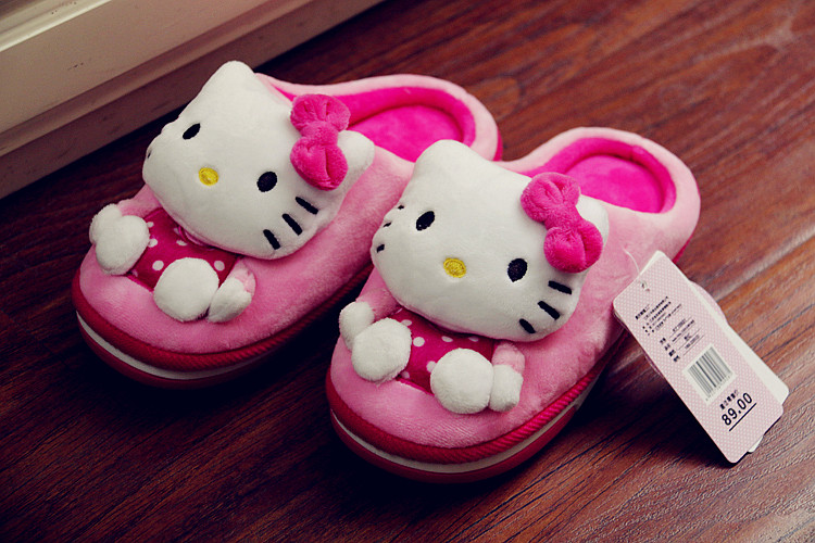 Chaussons enfants en autre HELLO KITTY pour hiver - semelle autre - Ref 986465 Image 17