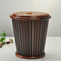 Heavy bamboo tea bucket tea bucket tea drum tea slag barrel household tea waste bucket accessories tea ceremony zero match