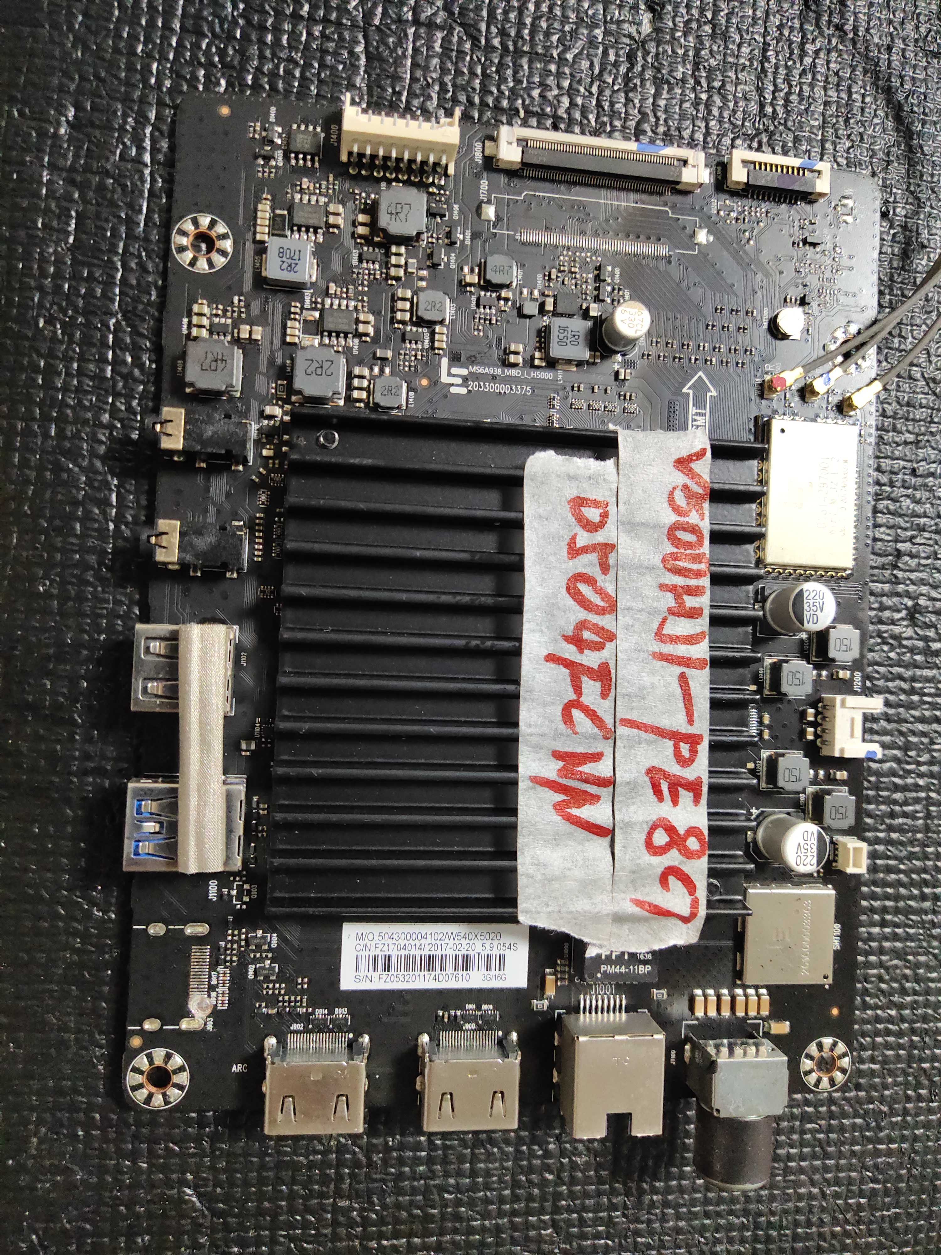 LeTV D504FCNN motherboard 203300003375 MS6A938-MBD-L-H5000 screen V500HJ1
