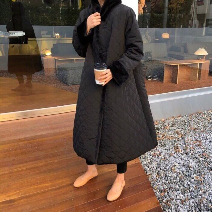 2022 Spring new chic centets oversize oversize oversize cotton clothing cotton coat jacket women's coat of clothing