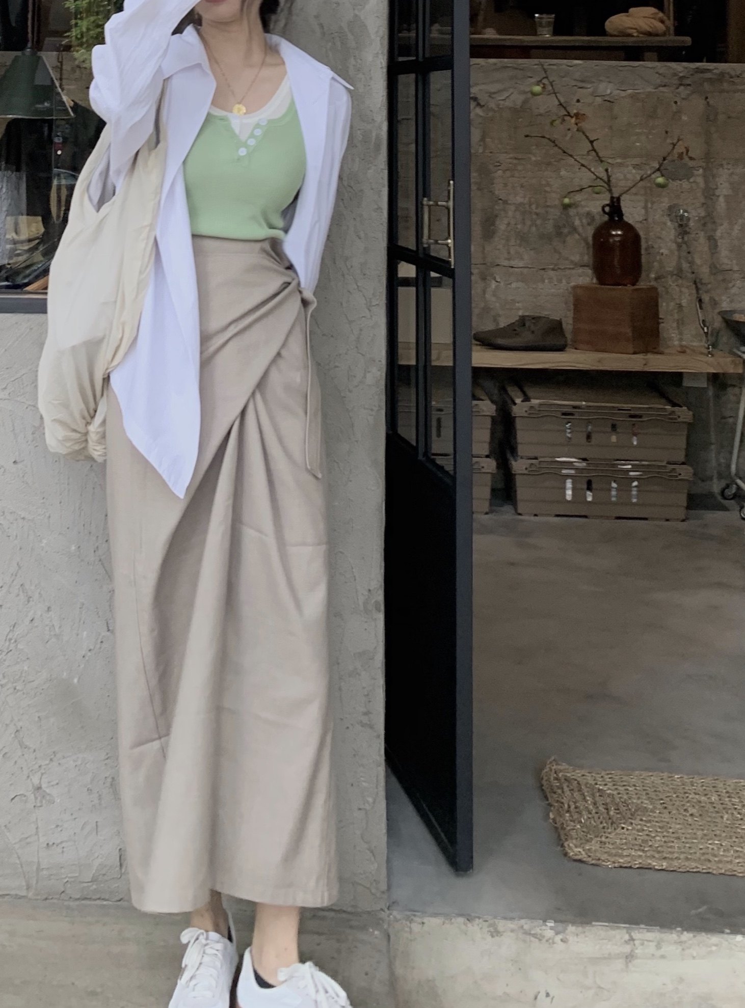 2021 winter and autumn new retro Joker foreign style casual fashion temperament thin long skirt children tide