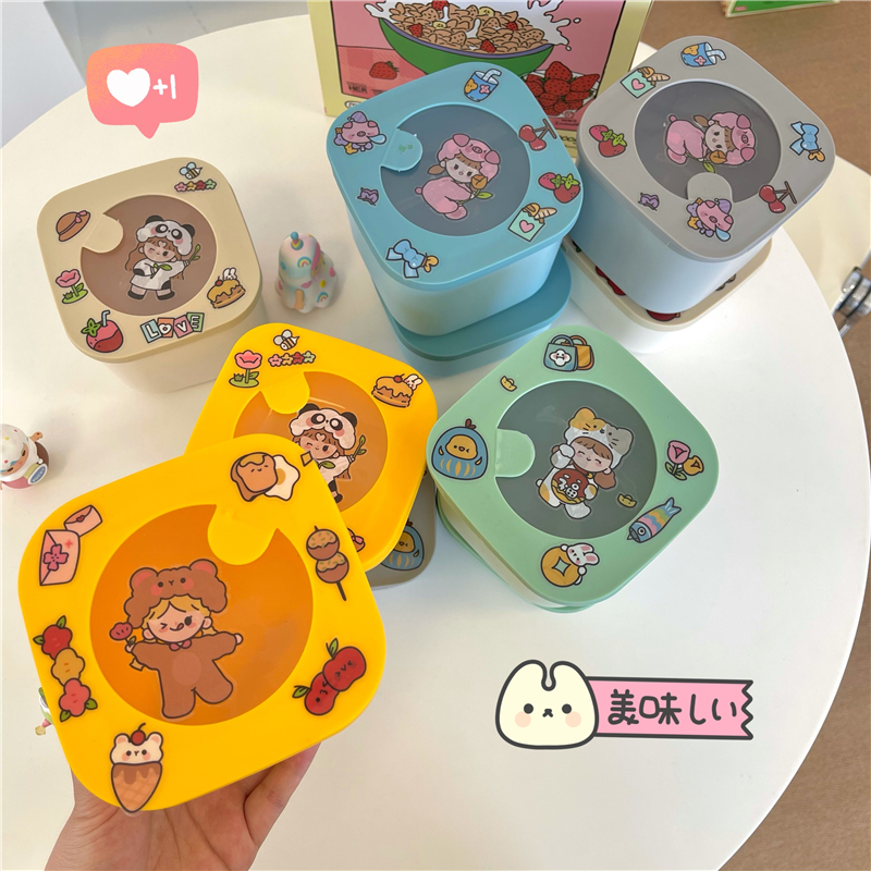 Day-style minimalist fruit refreshing box containing box fridge microwave oven heating portable lunch box Lunch Cartridge Lid