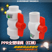PPR double live full plastic ball valve PPR ball valve valve 20 4 points PPR water pipe pipe fittings fittings