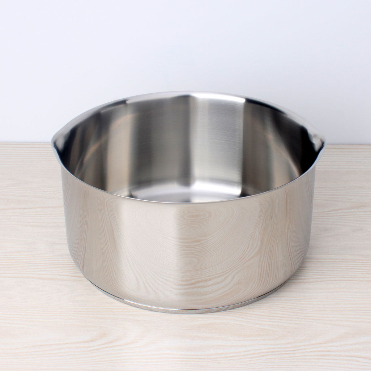 Export single 304 stainless steel large basin stirring pot roast pot deep pot cooking pot heating pot composite bottom 24cm