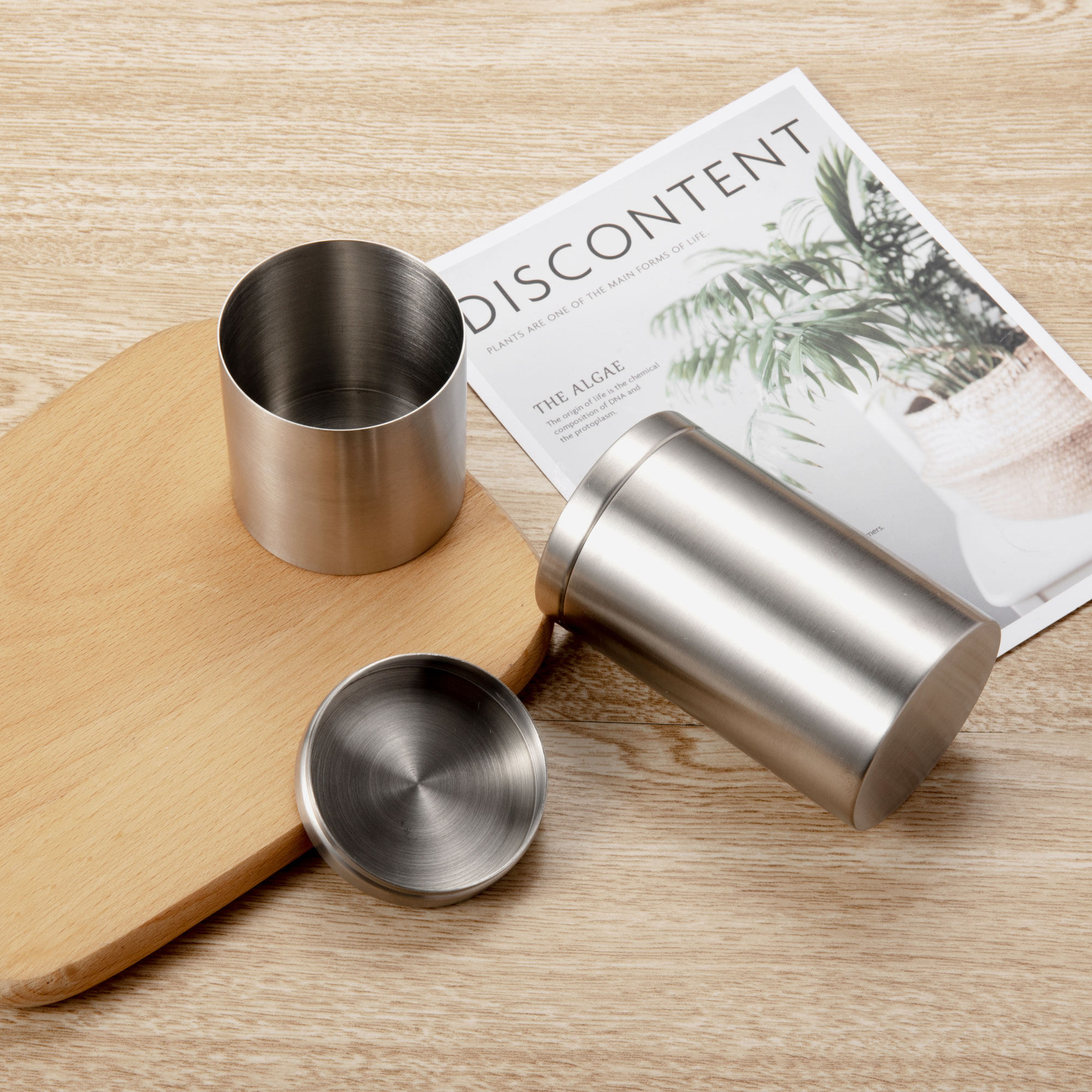 Foreign trade 304 stainless steel cigarette box Tea cans Tobacco box Seal box Small jar