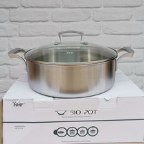 Exit Switzerland 18-10 stainless steel hot pot basin flat bottom frying pan composite integrated induction cooktop 28 cm