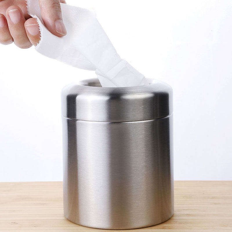 304 stainless steel tissue tube paper towel box paper towel box paper towel draw paper towel sleeve round scrub