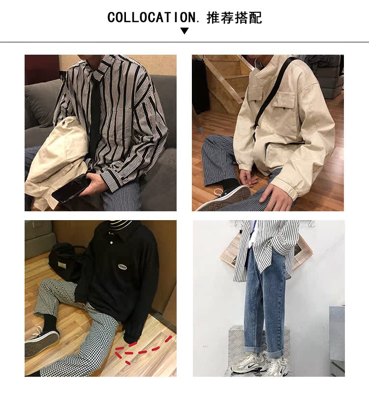 Mùa thu Hàn Quốc phiên bản áo len ulzzang cổ chữ V Hồng Kông hương vị CHIC retro INS siêu áo sơ mi vest nam áo len nam mỏng