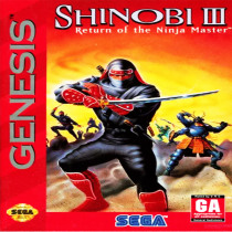 Ninja 3 Super Ninja Shiga Kah MD 16 Black Card avec SEGA Console Card Classic Trespass Game