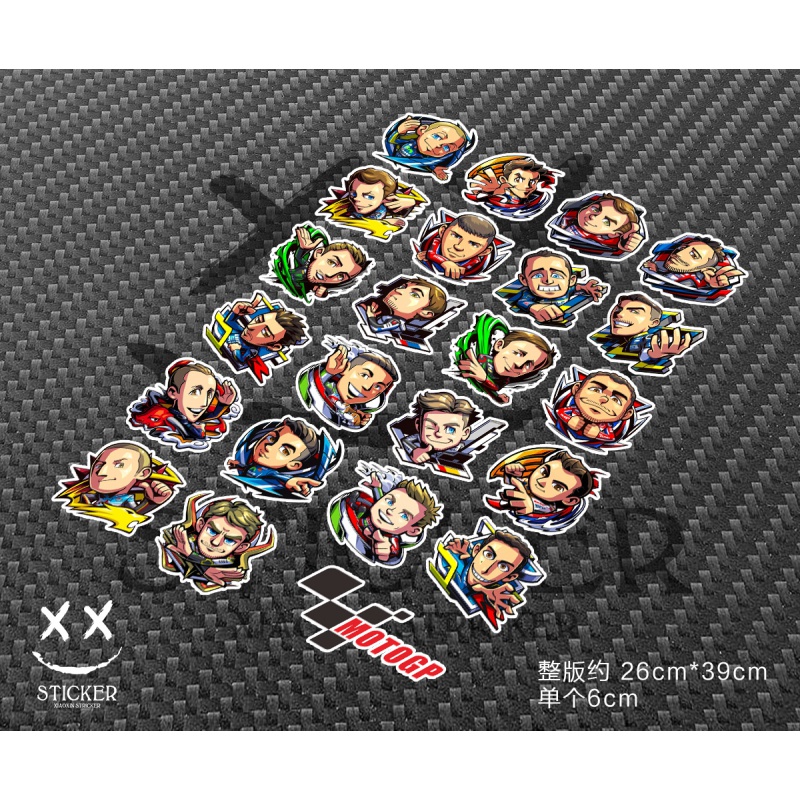 XX Stickers Body Stickers Helmet Stickers Moto GP Rosie Marquez Decorative Stickers Reflective Patch Paper