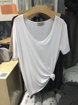 MIG summer new Korean round neck solid color simple joker basic short sleeve t-shirt women base shirt 1039