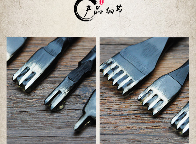 Nghệ thuật da da nhập khẩu từ Nhật Bản Hướng dẫn sử dụng kim cương ELLE kim cương DIY3mm - Công cụ & vật liệu may DIY kéo bấm chỉ