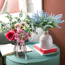 Simulation fake flower home furnishings lavender carnation bouquet house decoration ornaments flower simulation bouquet potted