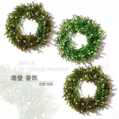 Wall floral hanging wall fake flower living room wall flower simulation door decoration Garland indoor bedroom door wall hanging