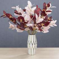 Nordic ins wind simulation eucalyptus leaf home ornaments fake plant long branch Rod fake flower wedding flower arrangement material