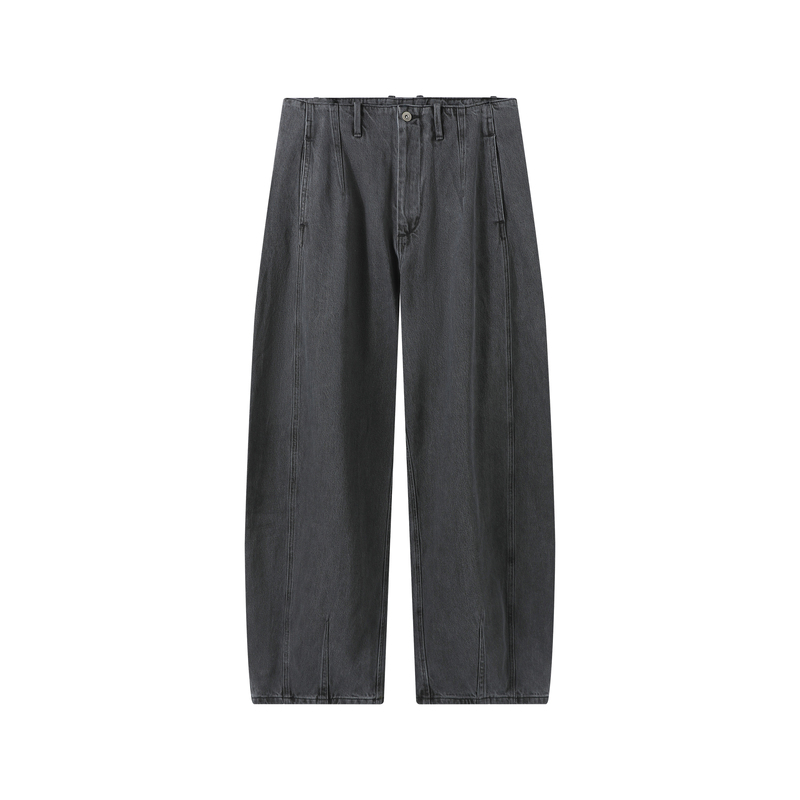 Drifta "Crescent Cut" Vintage Black Washed Black Distressed Scimitar Jeans Drifta "Crescent Cut" Vintage Black Washed Black Distressed Scimitar Jeans