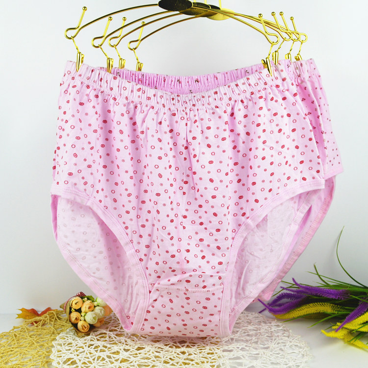 Quần lót nữ trung niên và cao tuổi Quần lót mẹ cotton ngắn eo cao cỡ lớn quần short rộng quần lót đẹp