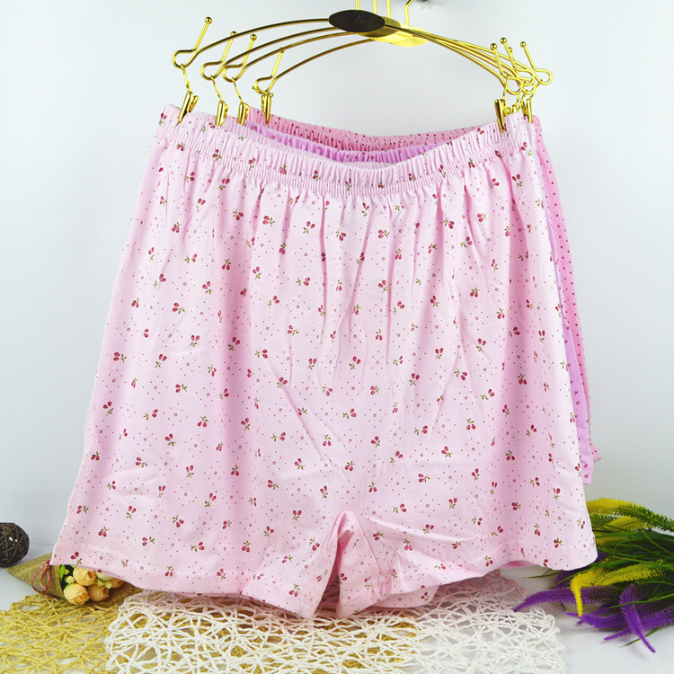 Của phụ nữ Boxer Quần Cotton Quần Phẳng Quần Short của Phụ Nữ Boxer Quần Trung Niên Quần Cotton Cộng Với Phân Bón XL