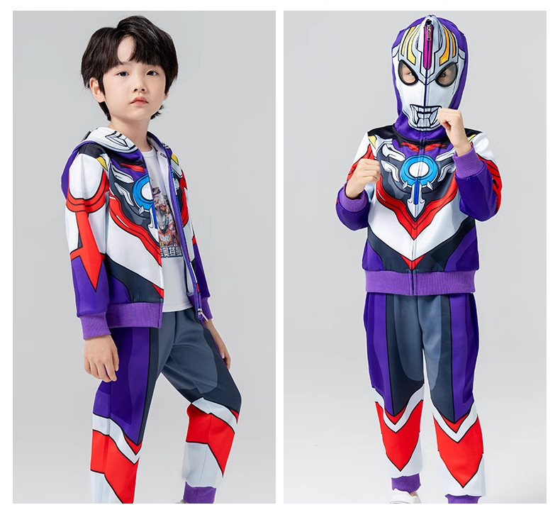 2026 New Genuine Ultraman Clothing Children's Set Boys' Spring and Autumn Sports Outfit Boys' Zero Children's Clothing — 14