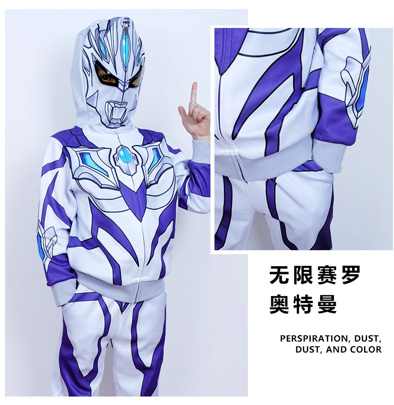 2026新款正版奥特曼衣服儿童套装男童春秋运动春装男孩赛罗童装 — 15