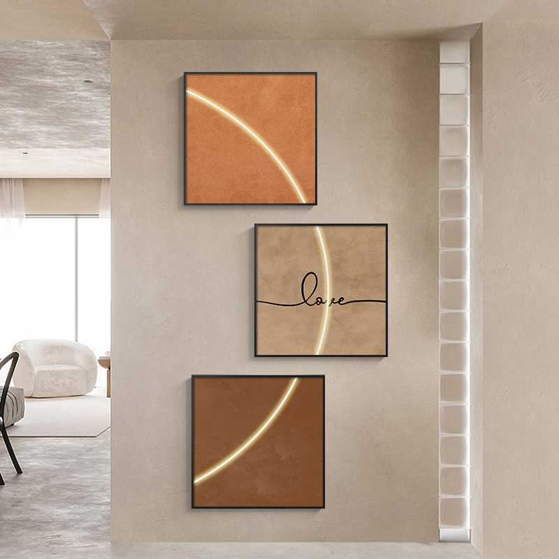 Home Quiet Wind Soft Loading Outdoor house Decorative Painting Superior Sense Corridor Background Wall Hanging Painting Extremely Brief Creatural Abstract Mural Painting