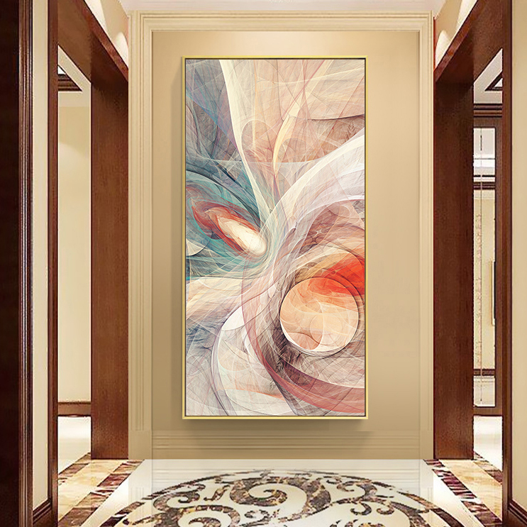 Genguan wall decoration modern minimalist hanging painting in door decoration painting corridor gangway background wall frescoed Nordic style