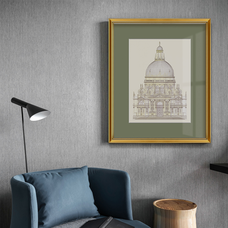 American Painter Art Decoration Painting Xuanguan Hung Painting Small Crowdbedroom Bedside Construction Hang Painting Black And White High-end Wall Painting