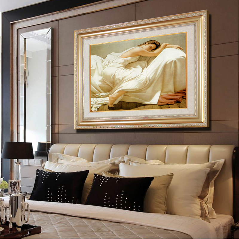 Eurostyle Bedroom Decoration Painting Room Bedside Hanging Painting Xuanguan Corridor View Fresco Sleeping Beauty Wall Art Painting